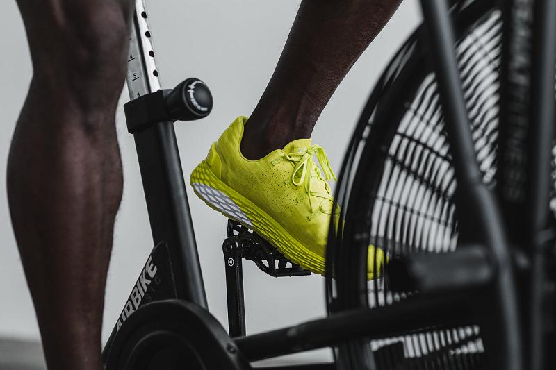 Men's Nobull Neon Lime Camo Ripstop Running Shoes Yellow | SG Y2124X